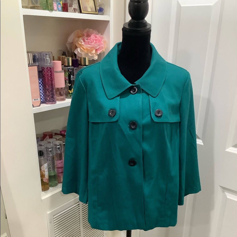 Vintage Trench Button Down Waist Jacket